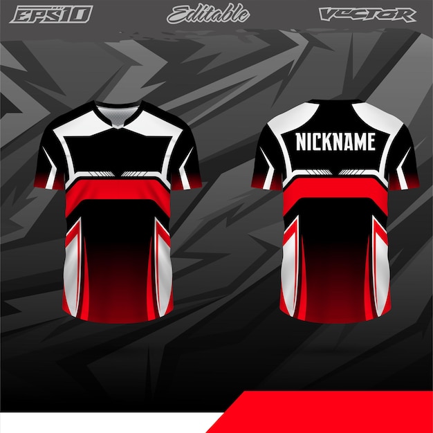 Vector de diseño de ropa deportiva e editable