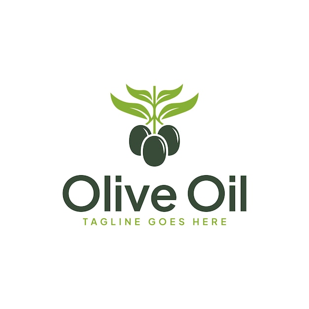 Vector de diseño de salud de icono de logotipo de aceite de oliva