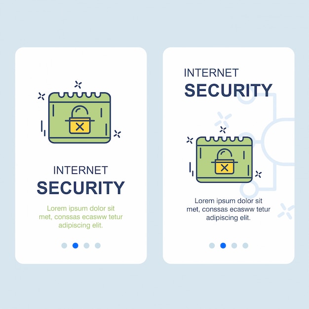 Vector de diseño de seguridad cibernética