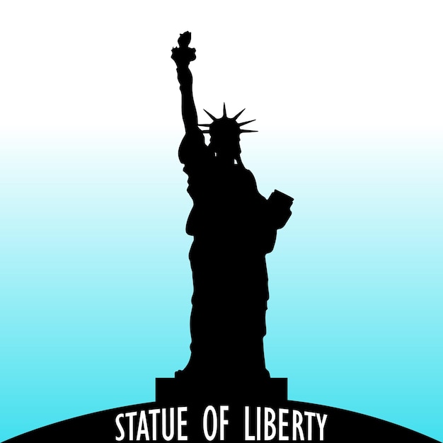 Vector de diseño de silueta de estatua