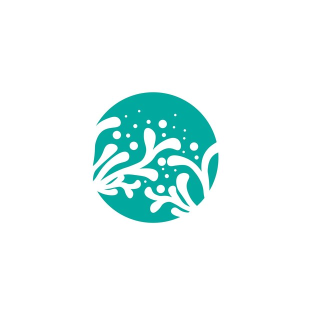 Vector de diseño de símbolo de icono de logotipo de coral