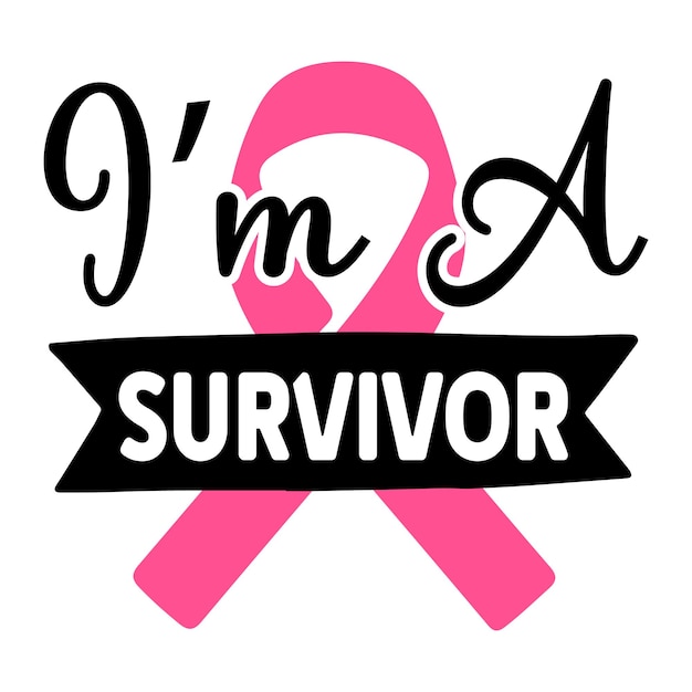 Vector Diseño de svg de cáncer de mama Archivo de svg de cáncer de mama Cricut de svg de cáncer de mama