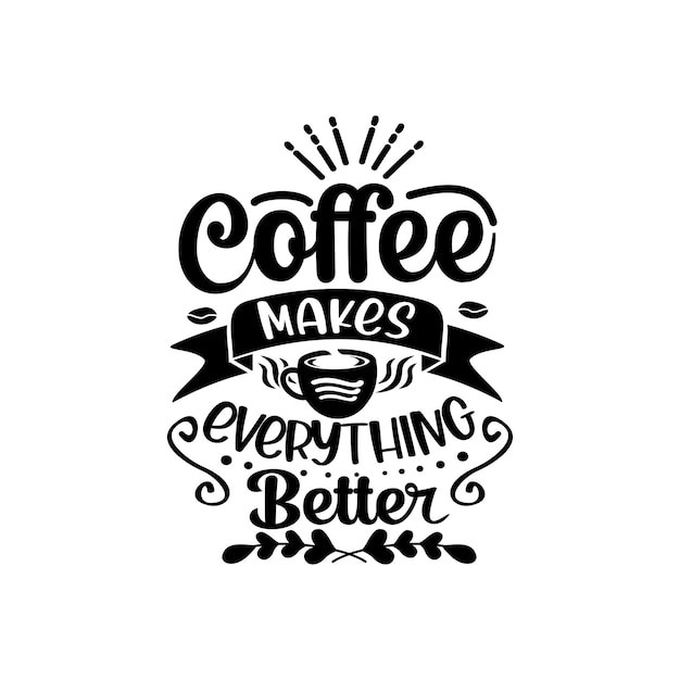 Vector de diseño de svg de citas de café