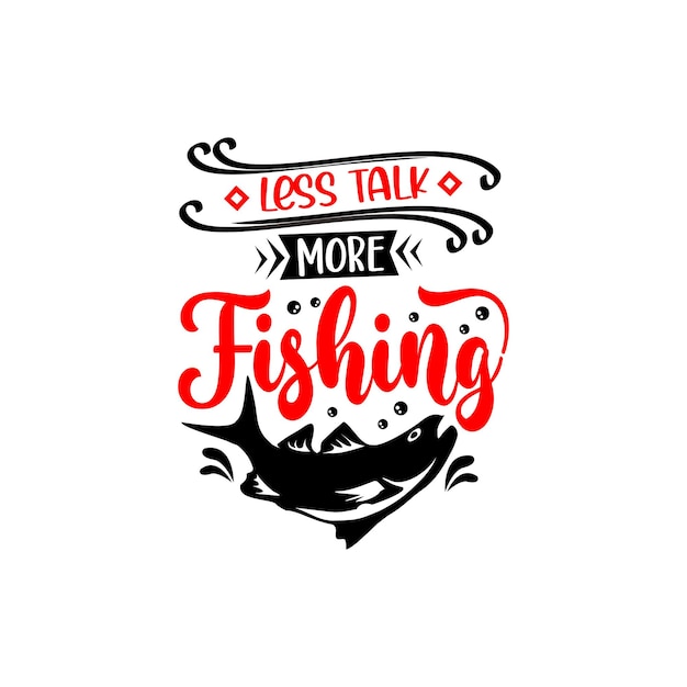 Vector de diseño de svg de citas de pesca