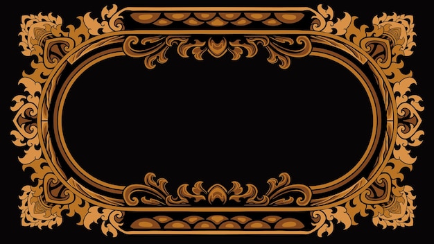 Vector de diseño de tarjeta de invitación de ornamento grabado retro vintage único y lujoso editable