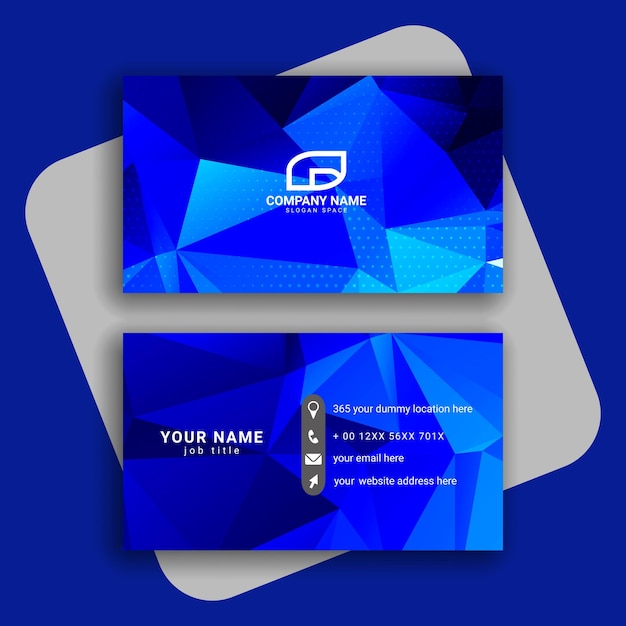 vector de diseño de tarjeta de visita moderna y colorida