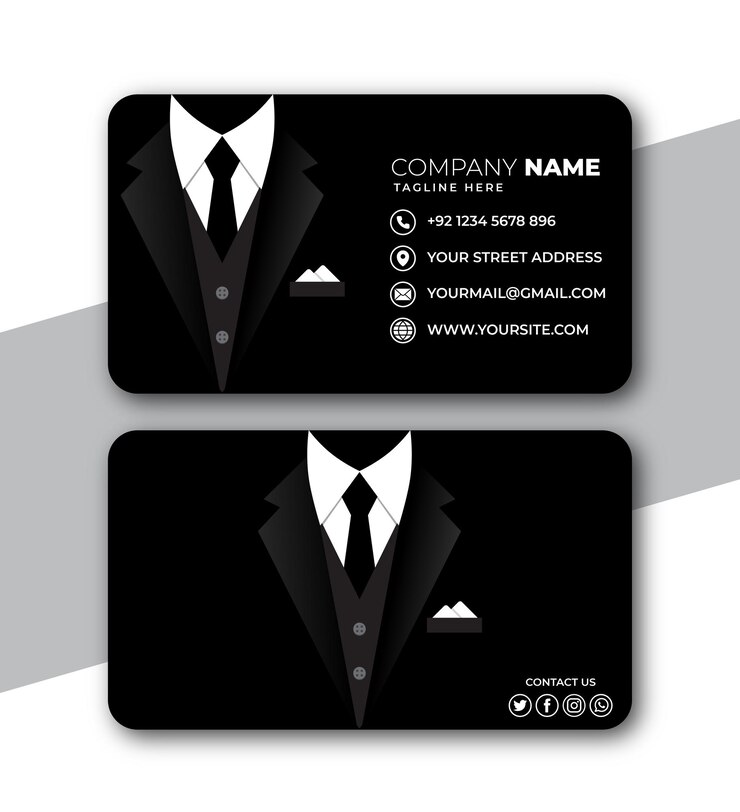 Vector de diseño de tarjeta de visita profesional moderna