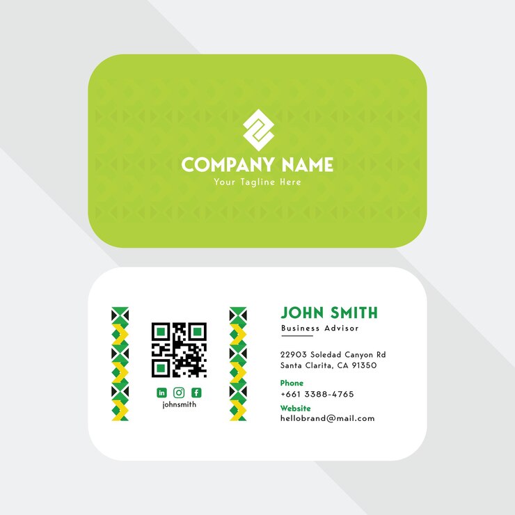 Vector Diseño de tarjetas de visita o de negocios