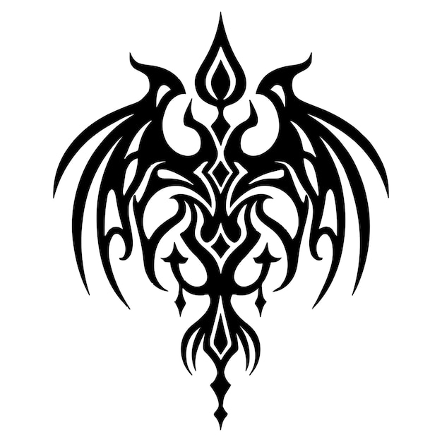 Vector de diseño de tatuaje tribal