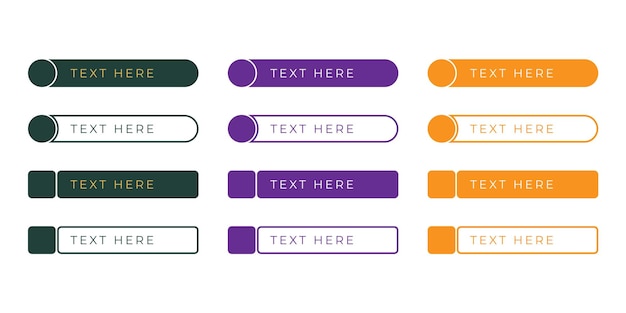vector de diseño de tercio inferior multicolor para marco de redes sociales