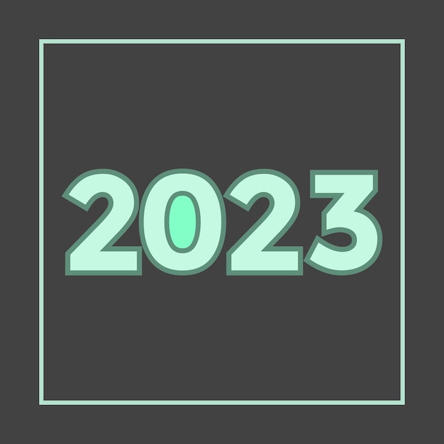 vector de diseño de texto 2023