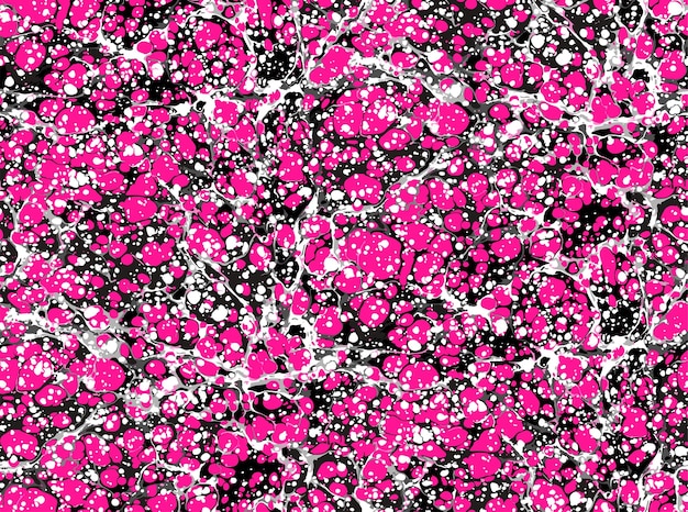 Vector de diseño de textura de patrón de marmoleado rosa de flor de orquídea transparente