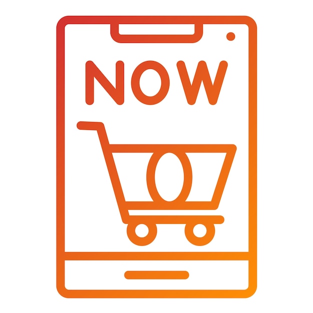 Vector Diseño Tienda Ahora Icon Icon Estilo