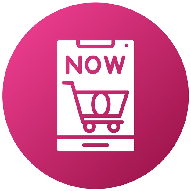 Vector Diseño Tienda Ahora Icon Icon Estilo