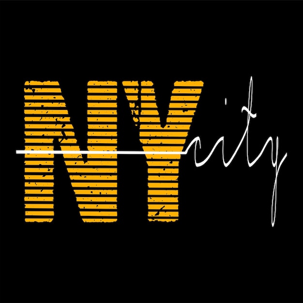 vector de diseño de tipografía de la ciudad de nueva york para camiseta impresa