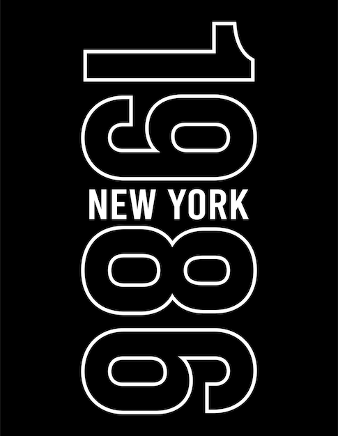 vector de diseño de tipografía de la ciudad de nueva york para camiseta impresa