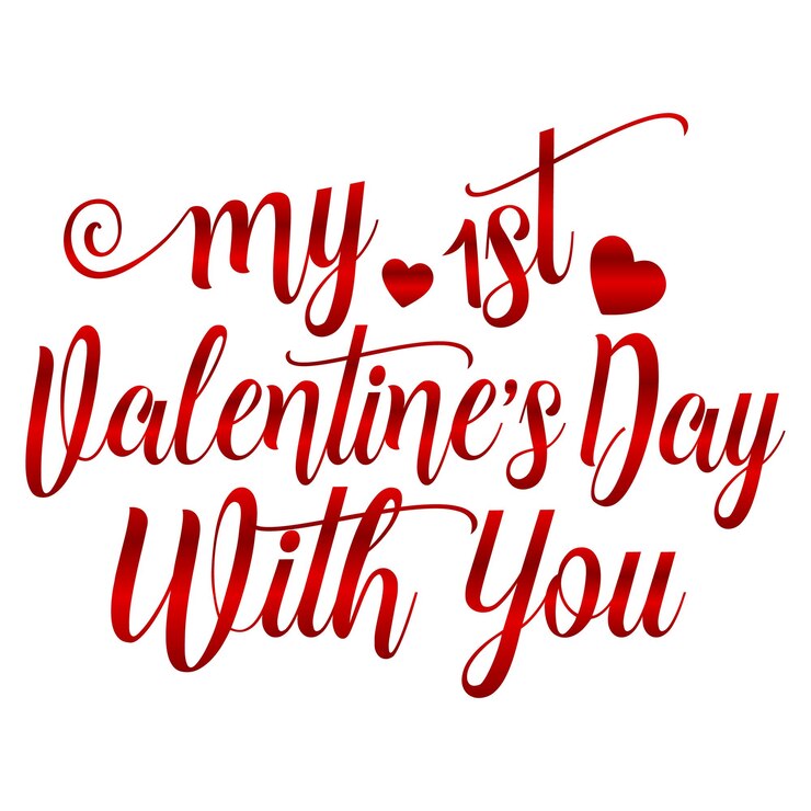 Vector de diseño de tipografía de feliz día de san valentín