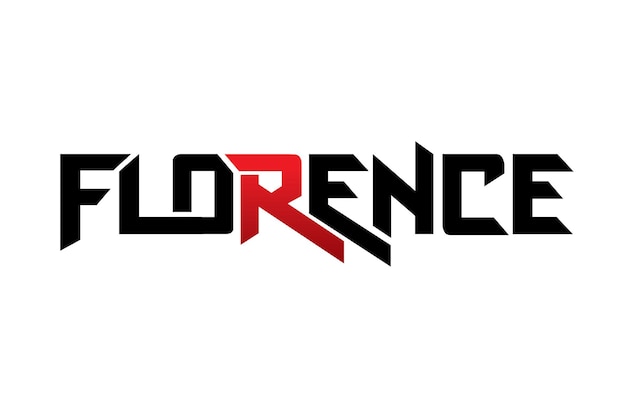 Vector de diseño de tipografía de Florencia para carteles de camisetas y otros usos