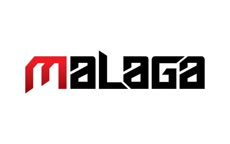 Vector vector de diseño de tipografía de málaga para carteles de camisetas y otros usos