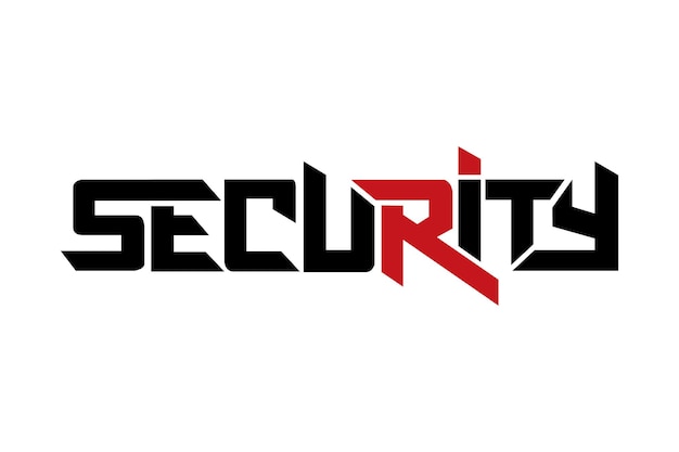 Vector de diseño de tipografía de seguridad para carteles de camisetas y otros usos