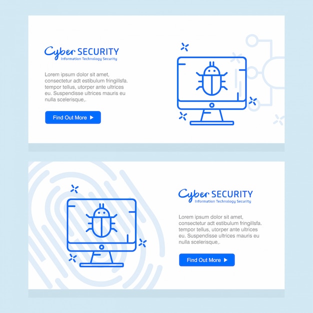 Vector de diseño y tipografía de seguridad de Internet