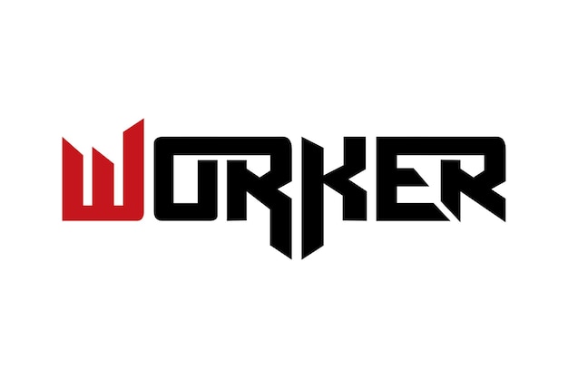Vector de diseño de tipografía de trabajadores para carteles de camisetas y otros usos