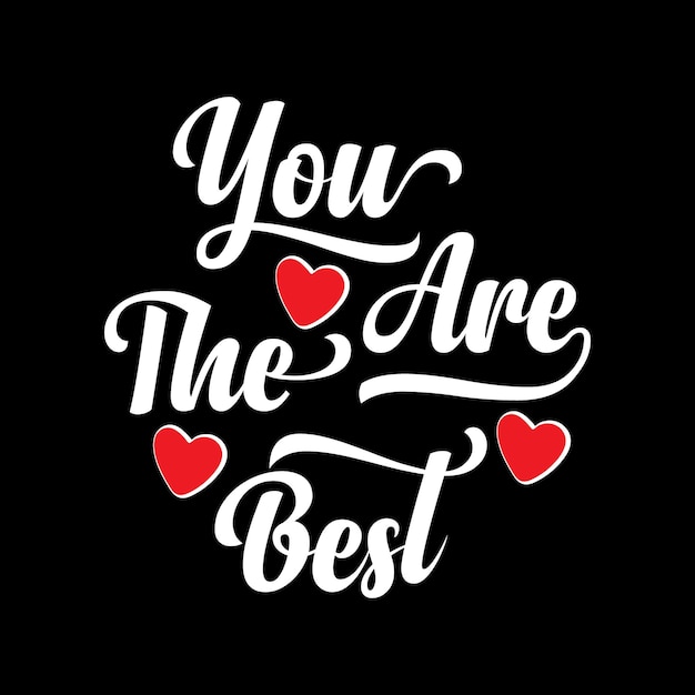 vector de diseño de tipografía única y creativa de san valentín