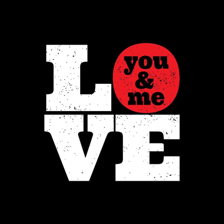 vector de diseño de tipografía única y creativa de san valentín
