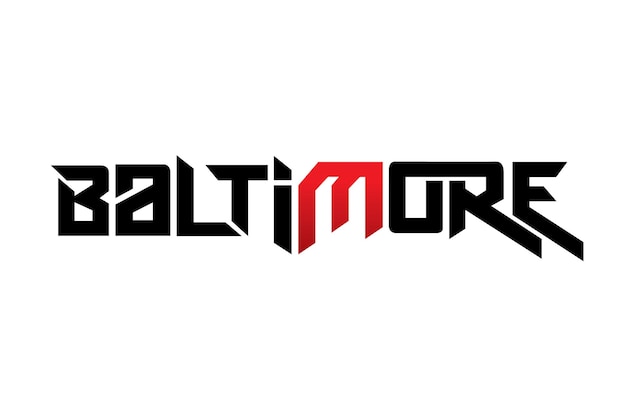 Vector de diseño tipográfico de Baltimore para carteles de camisetas y otros usos