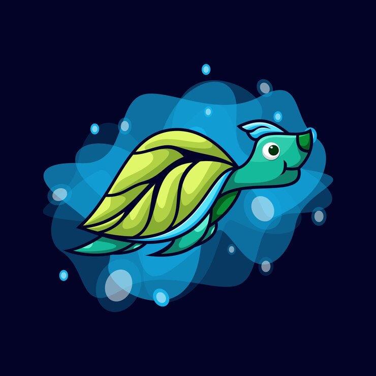 Vector vector de diseño de tortuga de ilustración