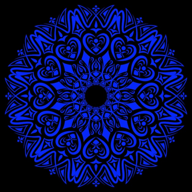 Vector diseño único circular vintage y retro moderno mandala y ornamento camiseta también clásico