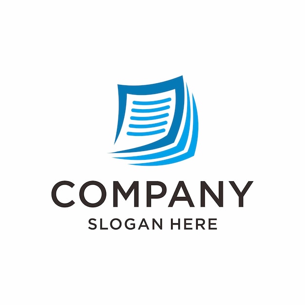 Vector de diseños de logotipo de consulta de documentos