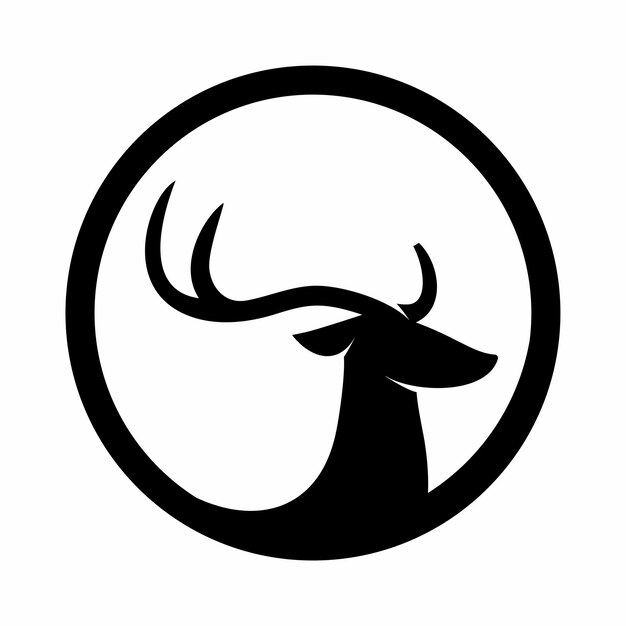 Vector de diseños de logotipo de icono de ciervo