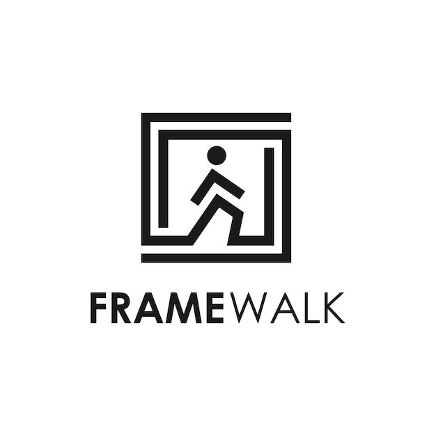 vector de diseños de logotipo de paseo de marco