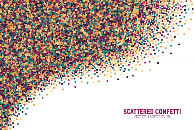 Vector dispersos Varicolored Motley Confetti