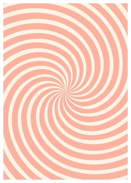 Vector distorsionado retorcido fondo hippie groovy ondas girando patrón giratorio estilo psicodélico retro
