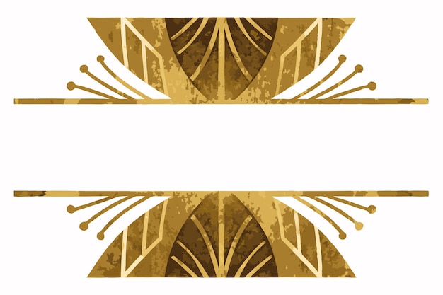 Vector divisor ornamental de oro minimalista