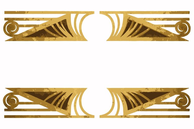 Vector divisor ornamental de oro minimalista