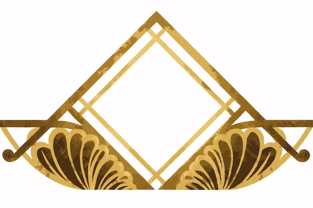 Vector divisor ornamental de oro minimalista