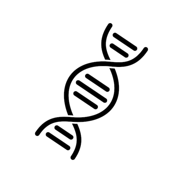 Vector dna con el blanco de la luz