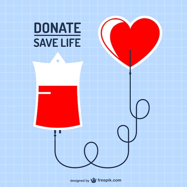 Vector donación de sangre