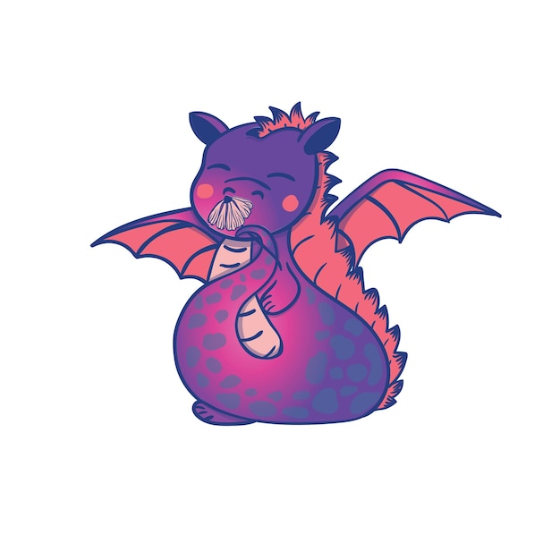 El vector del dragón es lindo.