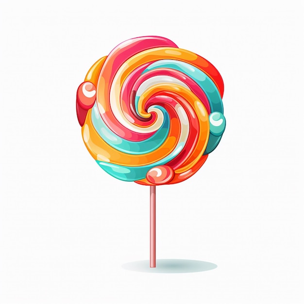 vector dulce dulce ilustración diseño aislado postre bocadillo comida piruleta icono de vacaciones