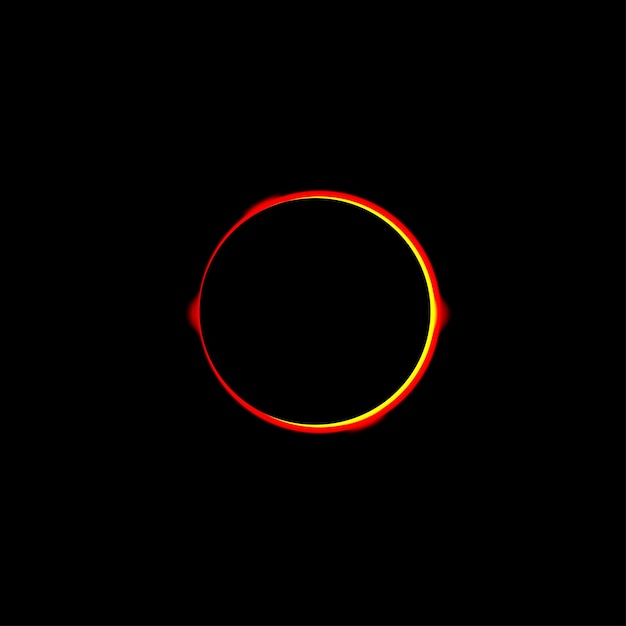 Vector del eclipse solar