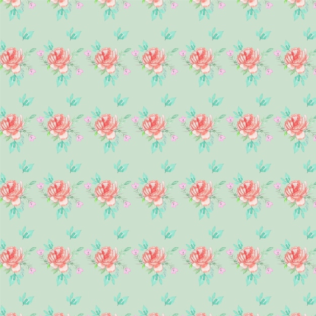 vector editable de patrones sin fisuras de acuarela floral para productos textiles de tela impresa
