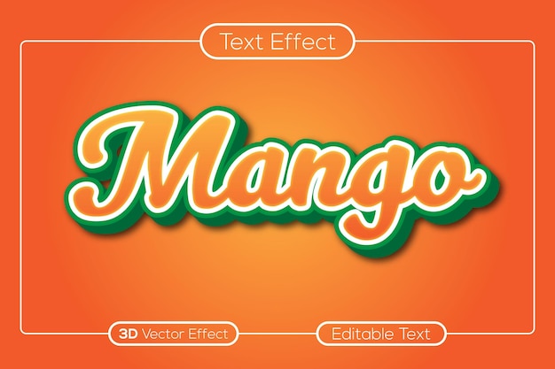Vector de efecto de texto 3D moderno