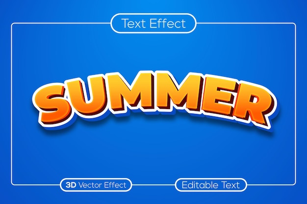 Vector de efecto de texto 3d moderno