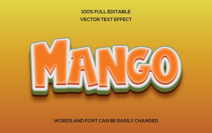 Vector vector de efecto de texto editable 3d