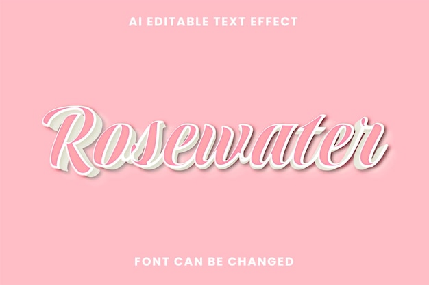 Vector de efecto de texto editable moderno femenino fuerte de amistad