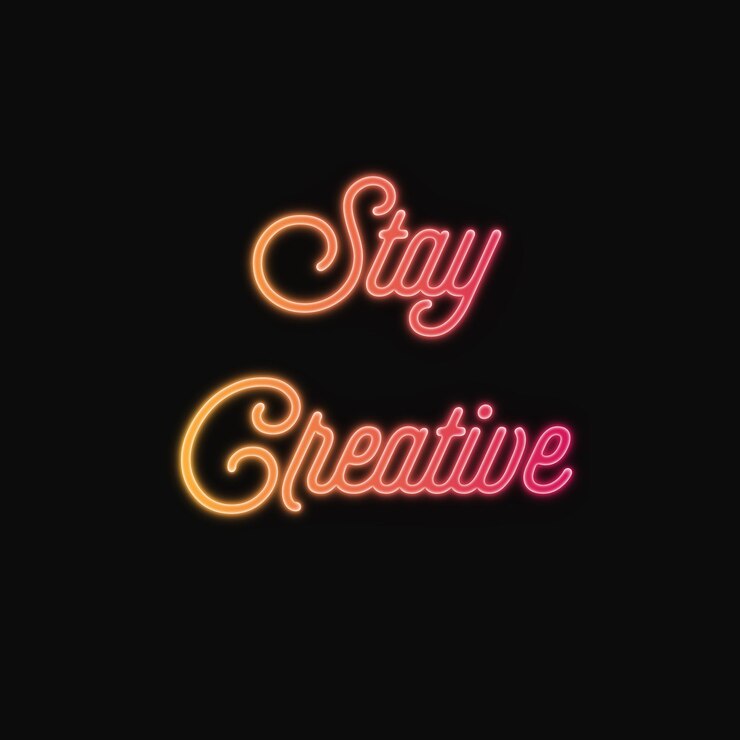 Vector vector de efecto de texto de gradiente de estilo neón editable